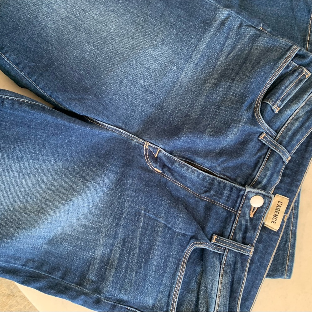 L'AGENCE Margot Women's Blue Straight Leg Jeans